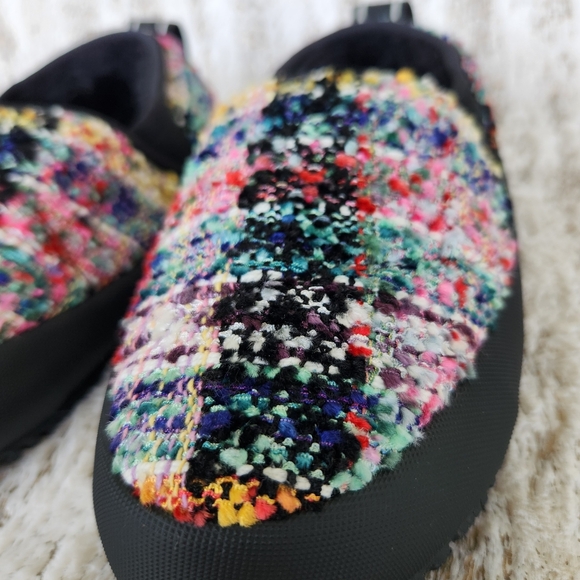 P448 Anthropologie "Laby" Knit Slipper Rainbow Multicolor | Women's Size 6 36 EU - Picture 5 of 15